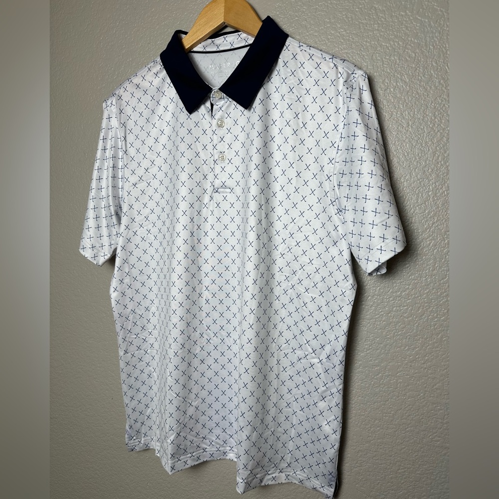 Maelreg Performance Golf Polo Shirt Men's Size Medium (NWOT)